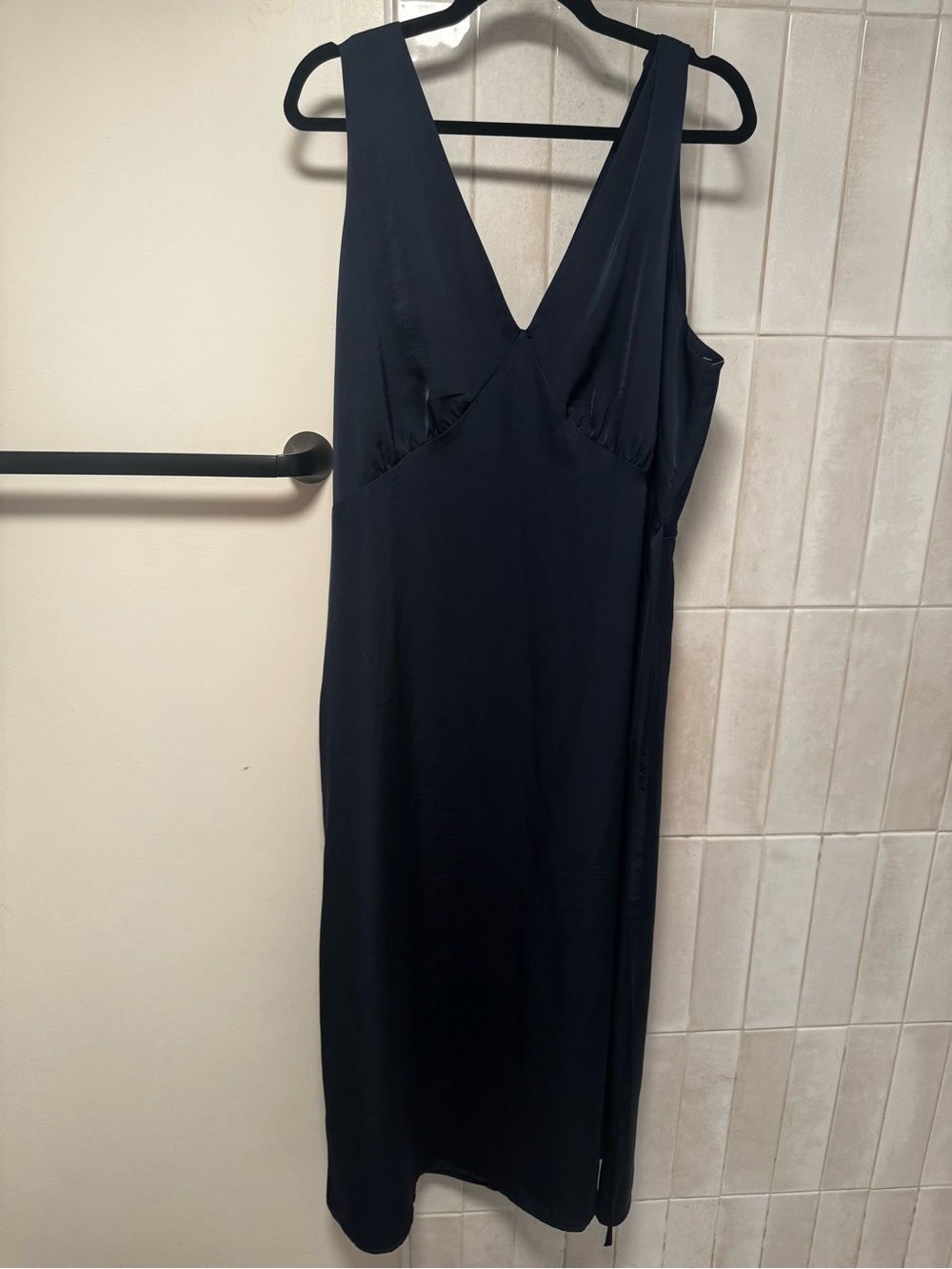 Old Navy Womens Black Slip Dress - Deep V Neck
